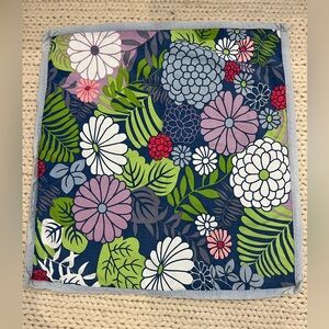 Company C Blue Floral Euro Sham 25” x 25” Zip Closure